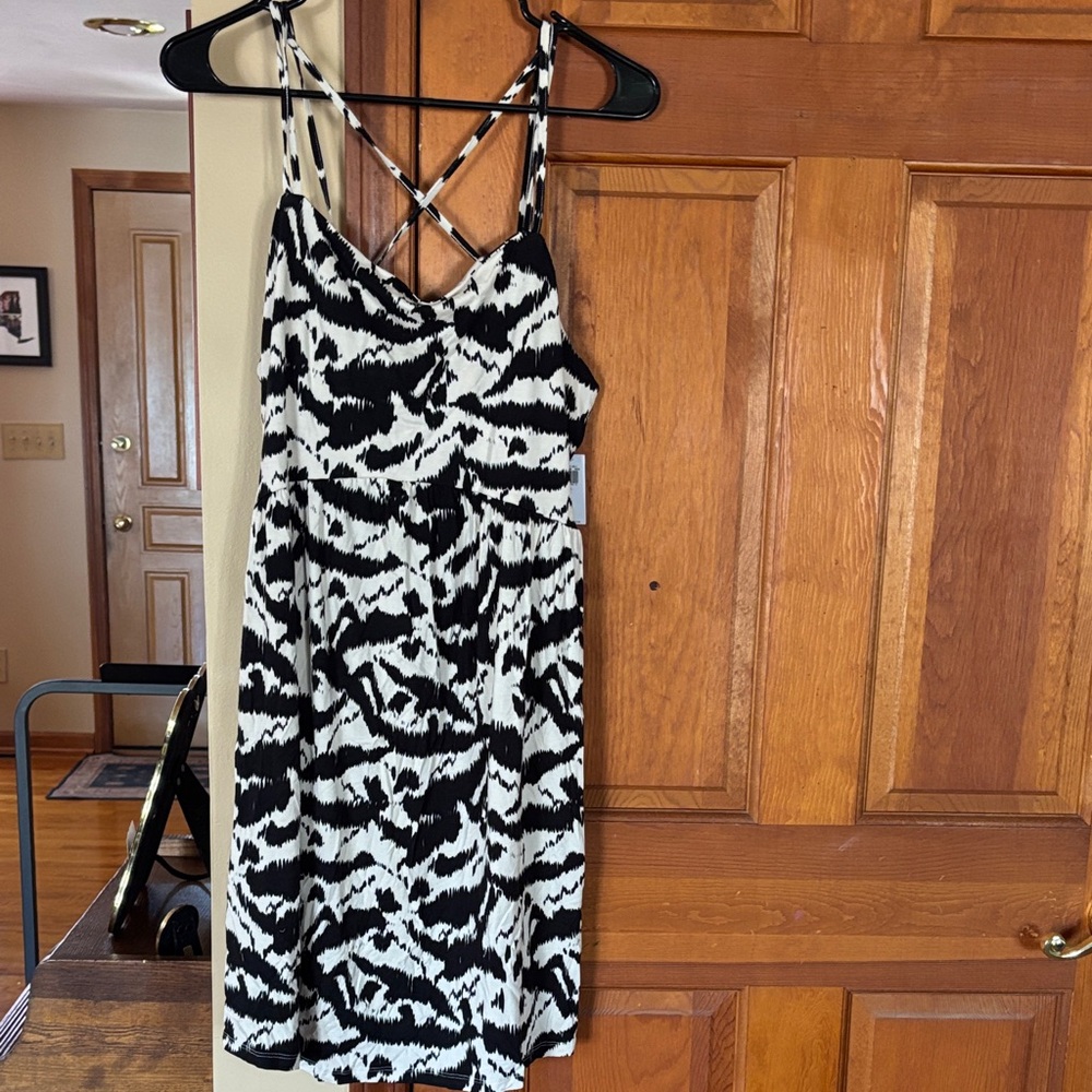 Old Navy Zebra Print Strappy Mini Dress
